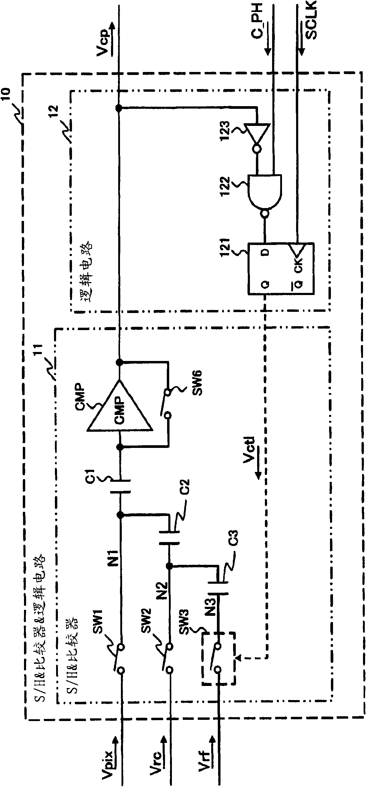A/D converter circuit and solid-state imaging device