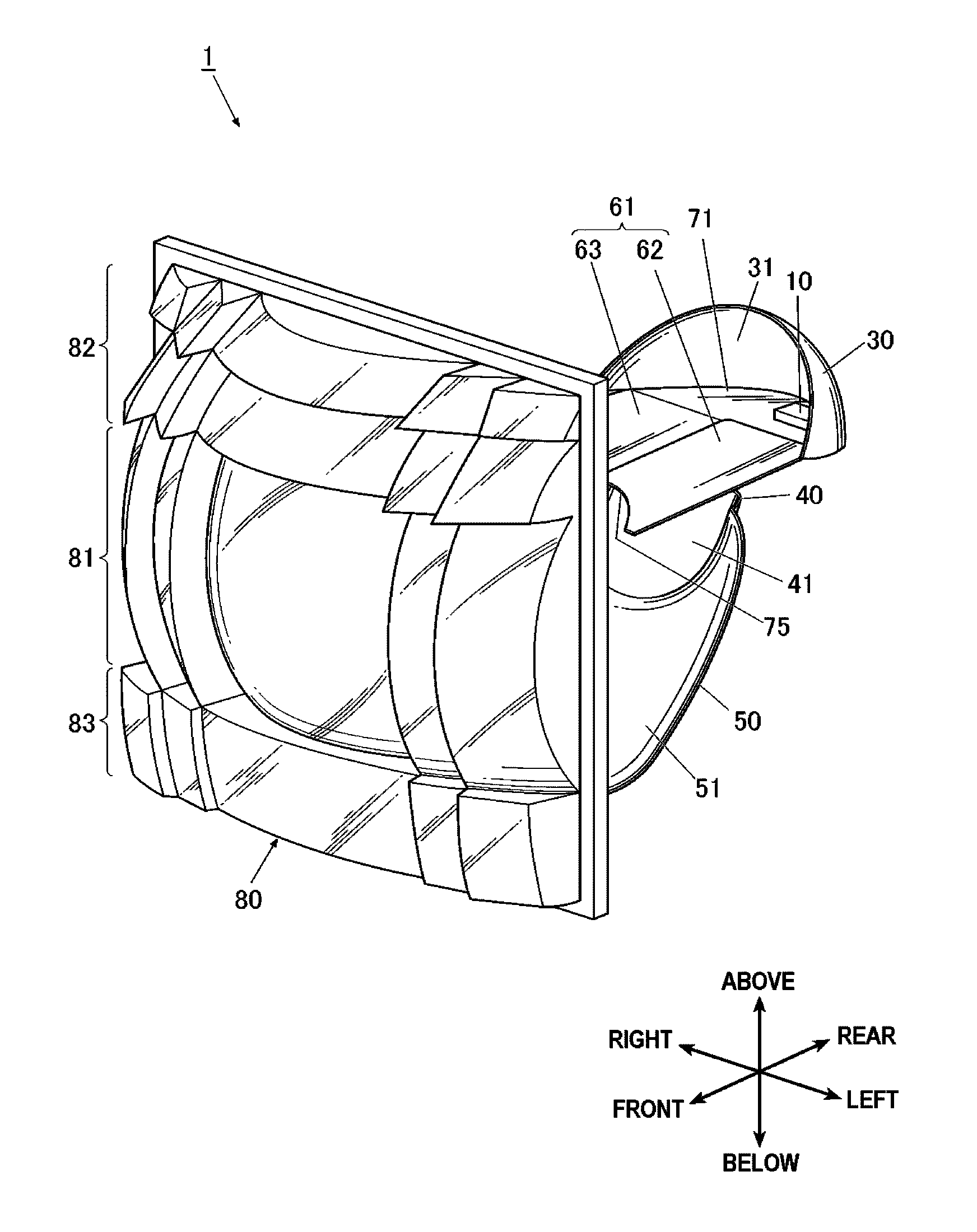 Vehicle light and multi-focal lens