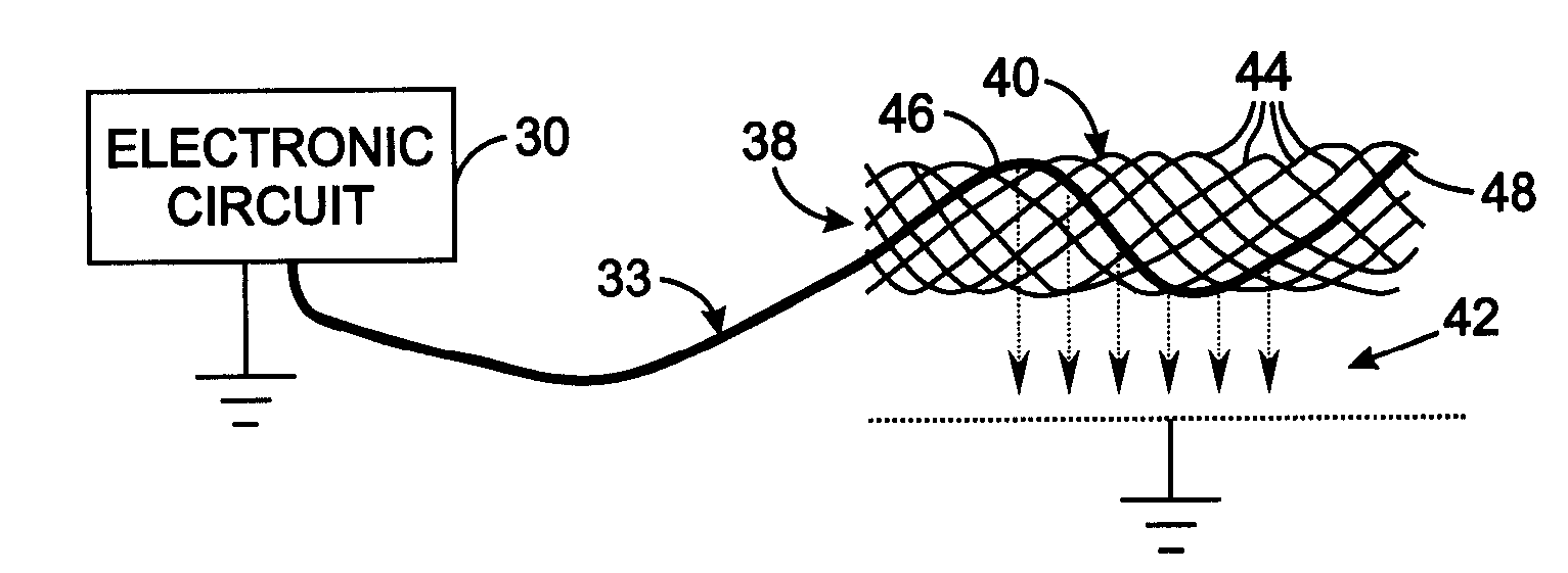 Intravascular Electronics Carrier Electrode for a Transvascular Tissue Stimulation System