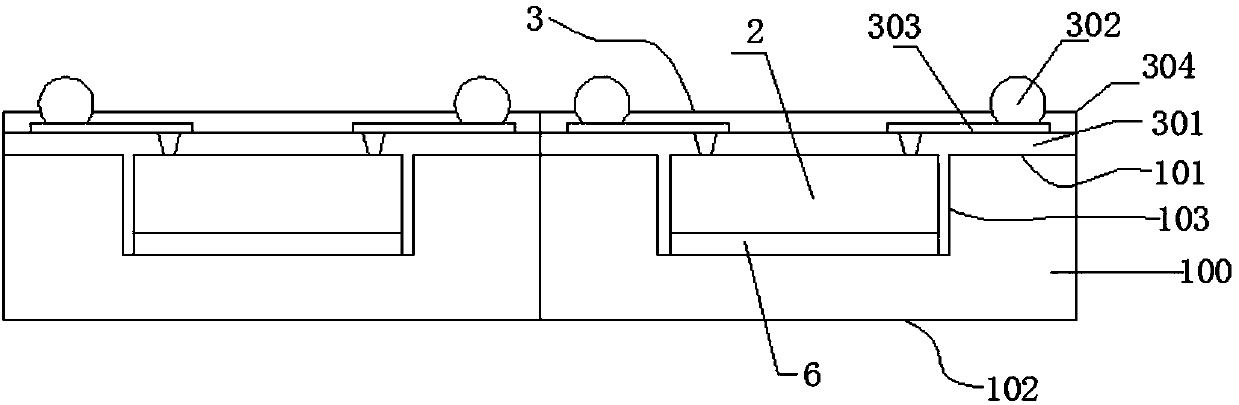 Silicon-based fan-out package of integrated heat-dissipation structure and wafer-level packaging method