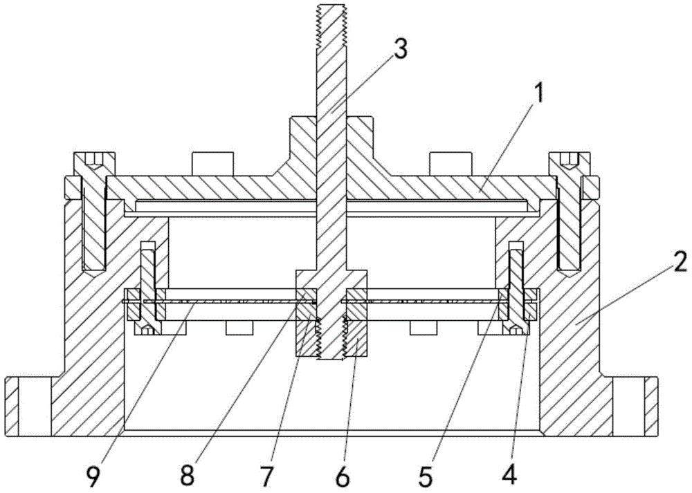 Testing device and manufacturing method for axial stiffness of scroll plate spring of linear compressor