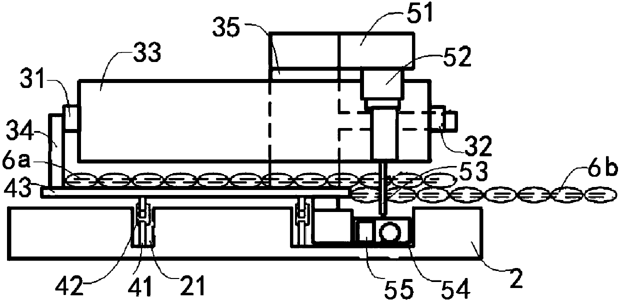 Bottom plate automatic net spreading and connecting device and method for slicing of thick seams
