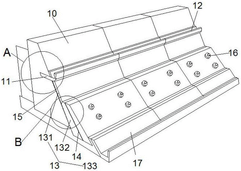 Filtration structure for dam