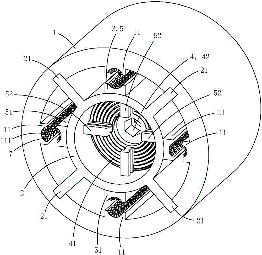 Improved type electric power fitting used for overhead line