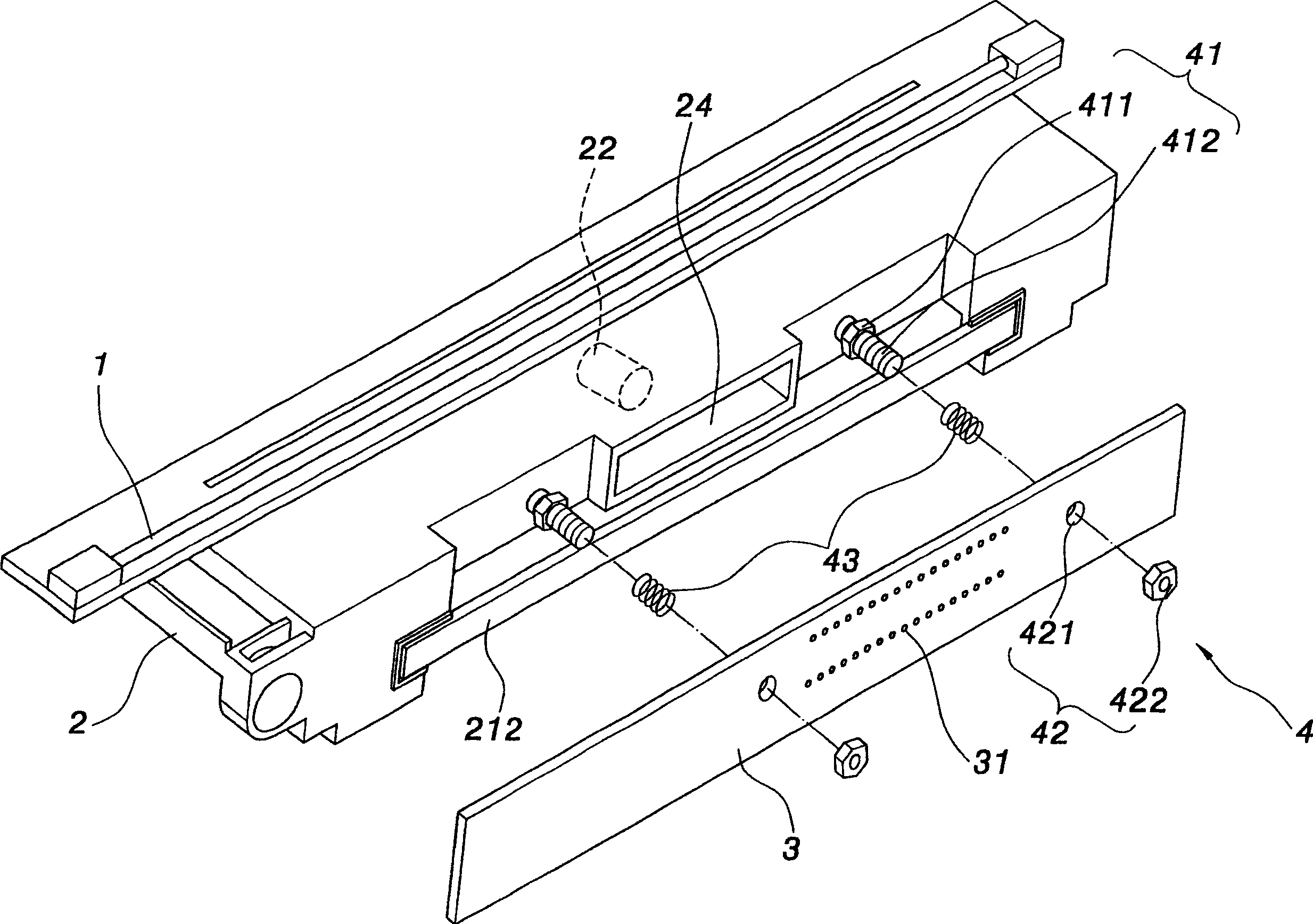 Scanning module capable of fine adjusting optical path