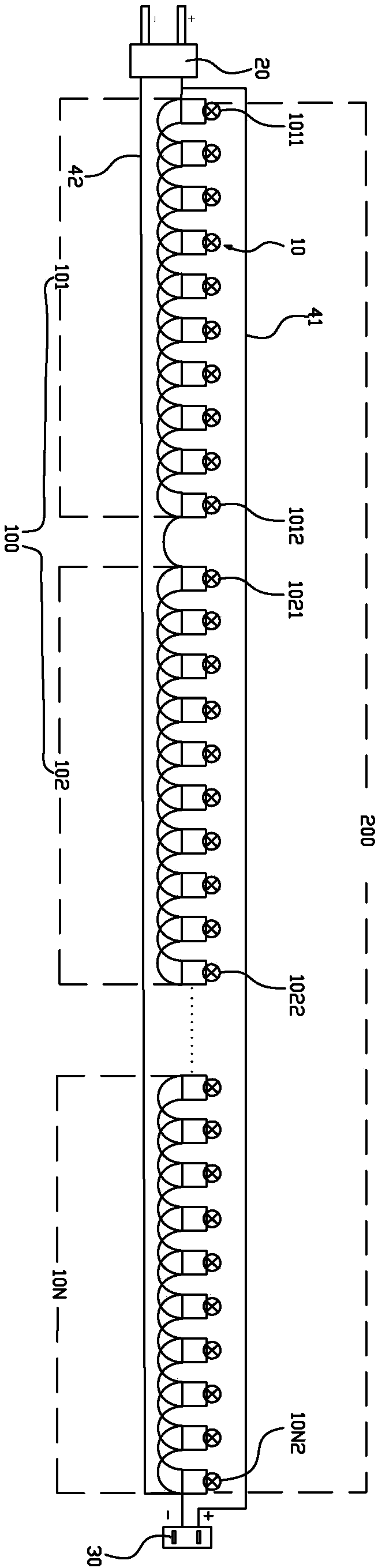 Flexibly-increased-and-decreased multi-device multi-unit loop type line connection structure