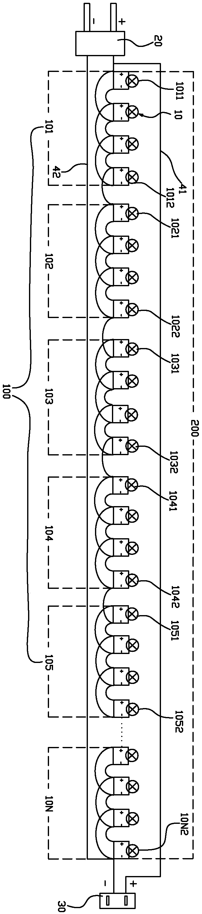 Flexibly-increased-and-decreased multi-device multi-unit loop type line connection structure