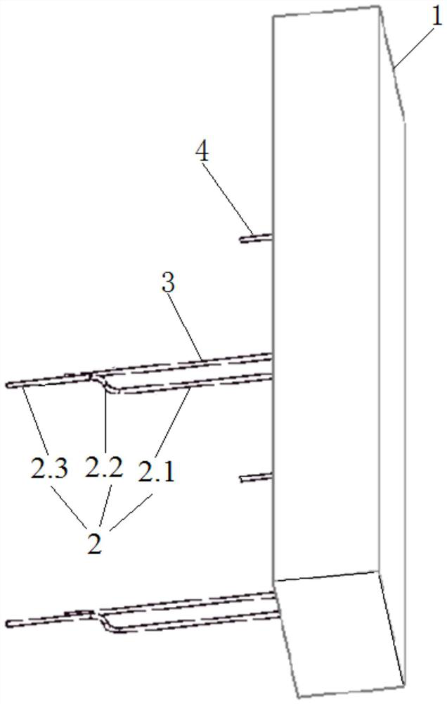 A bridge deck wet joint joint and its construction method and application