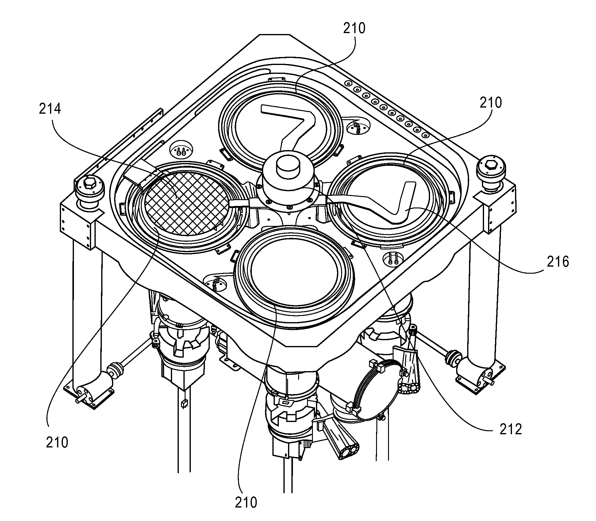 Isolation for multi-single-wafer processing apparatus