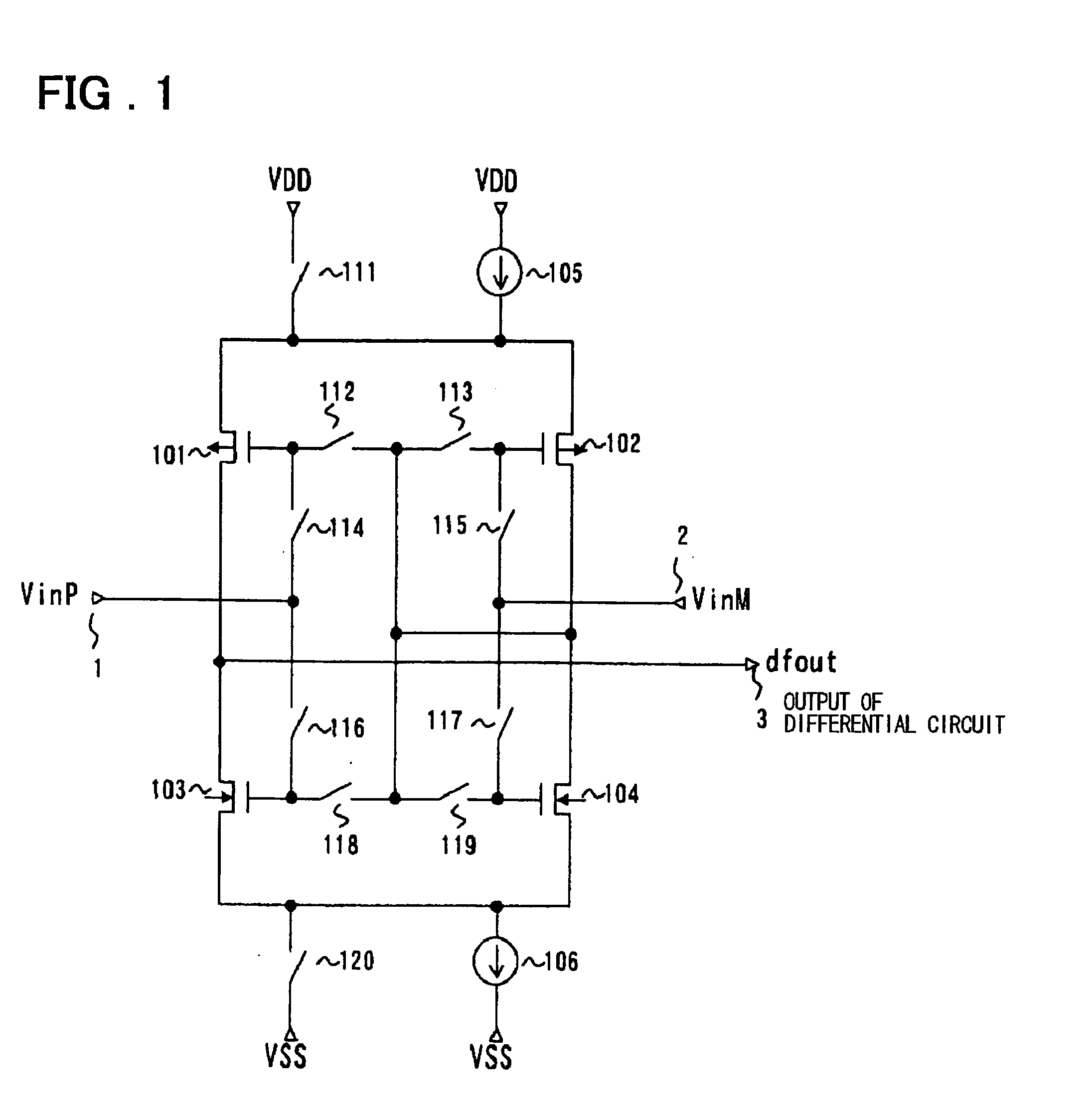 Differential circuit, amplifier circuit, driver circuit and display device using those circuits