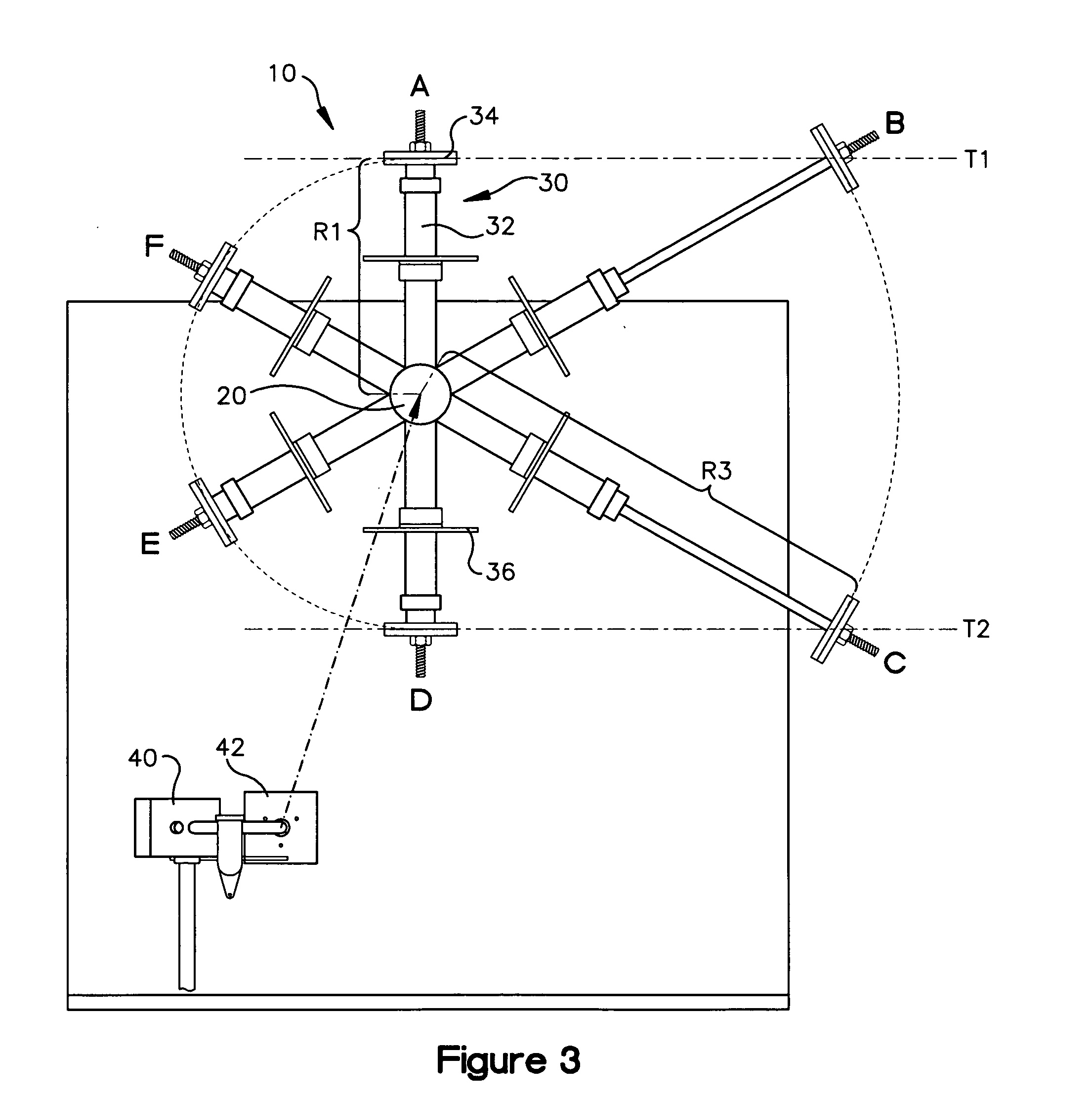 Machine and method for converting a linear input to a rotational output