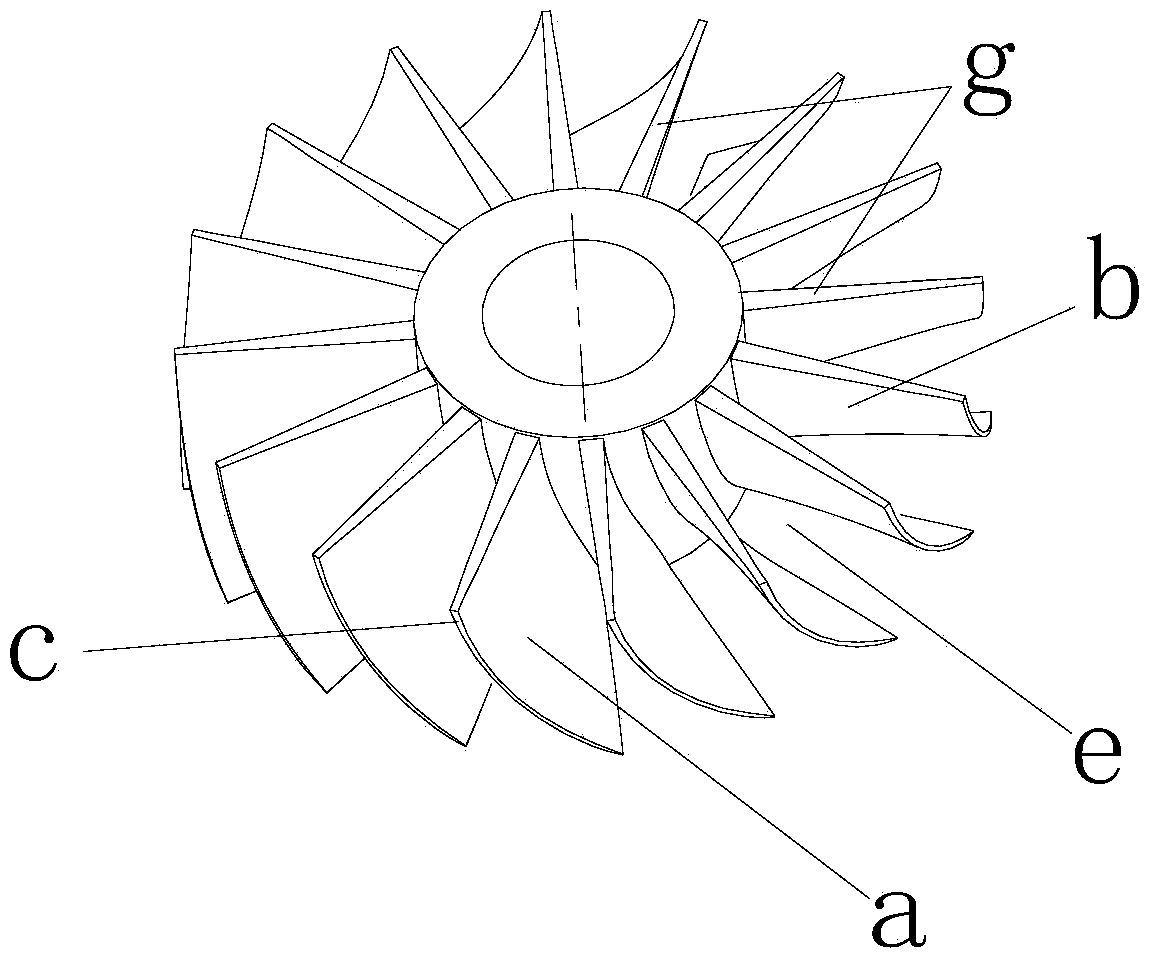 Sand-blasting protective clamp for centrifugal impeller combination