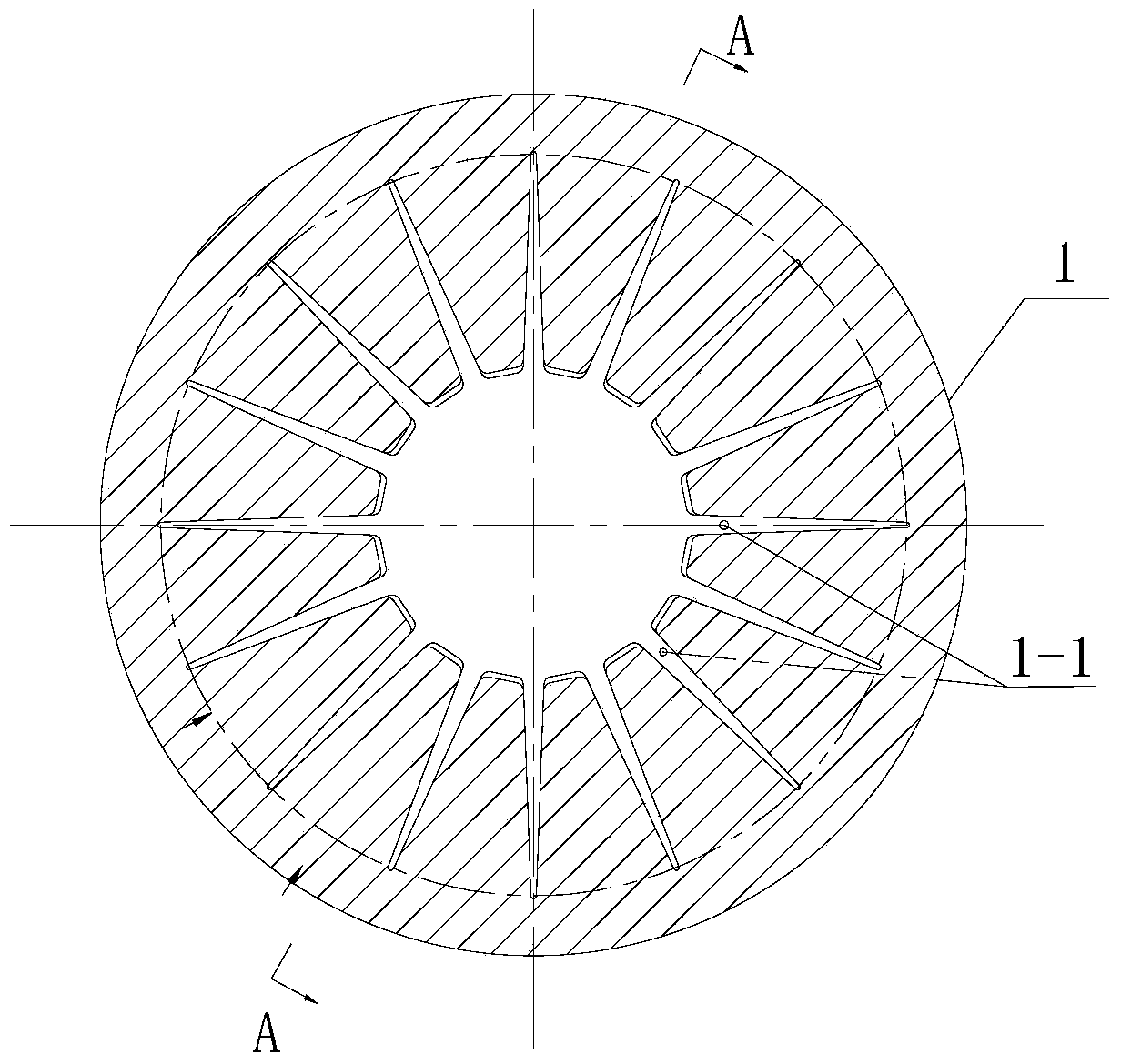 Sand-blasting protective clamp for centrifugal impeller combination