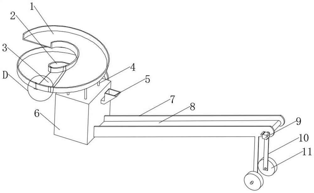 Intelligent plastic stool machining device capable of achieving centralized waste material recycling