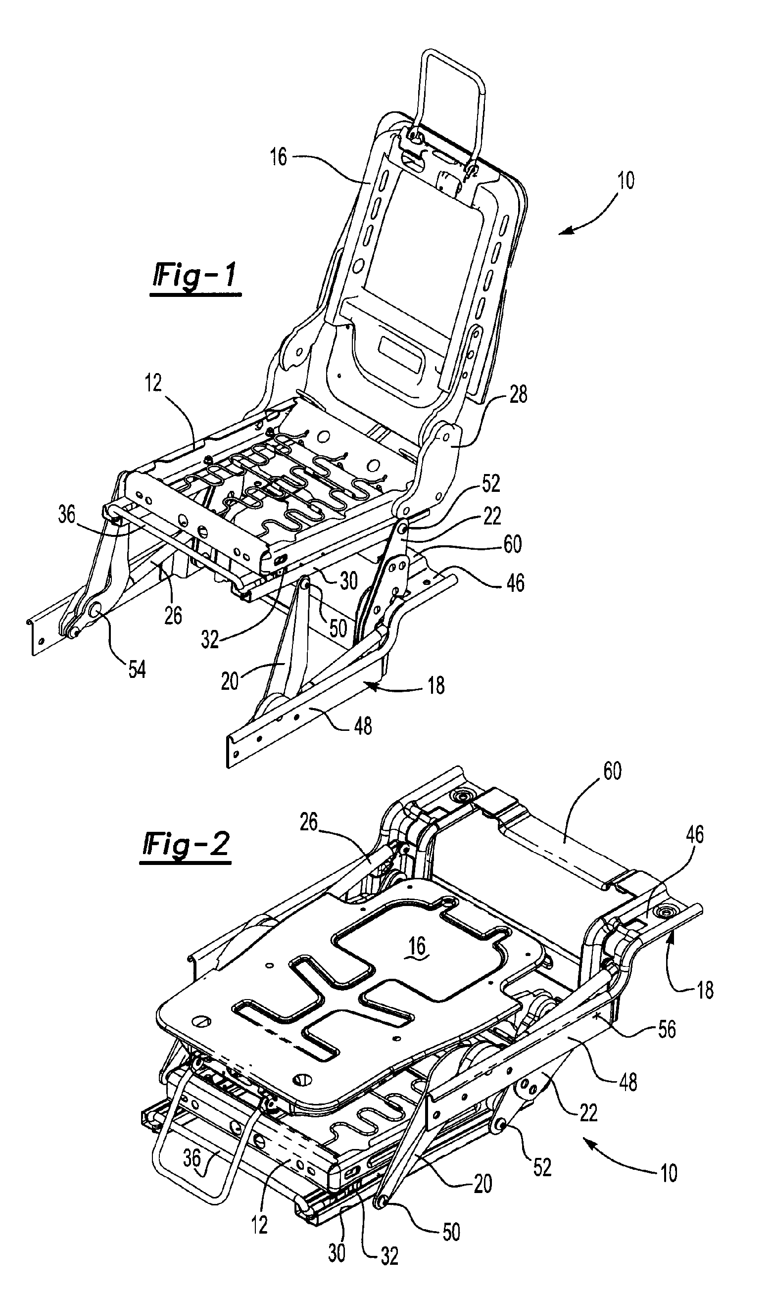 Vehicle seat that tips and kneels and folds into a stowage well