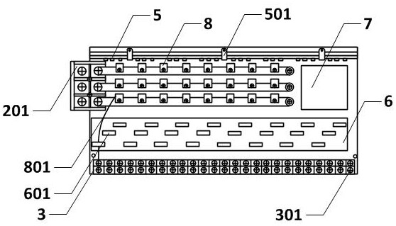 Integrated modular multi-household metering ammeter and working method thereof