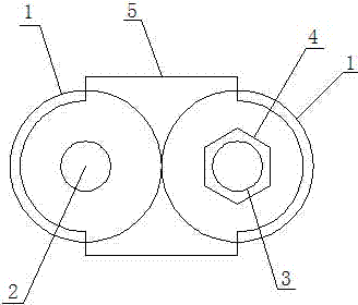 Baffle plate type noise reduction gear