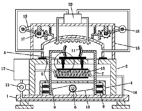 Circulating cooling device for casting machining