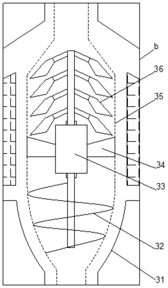 Crushing device with pneumatic safety for food processing