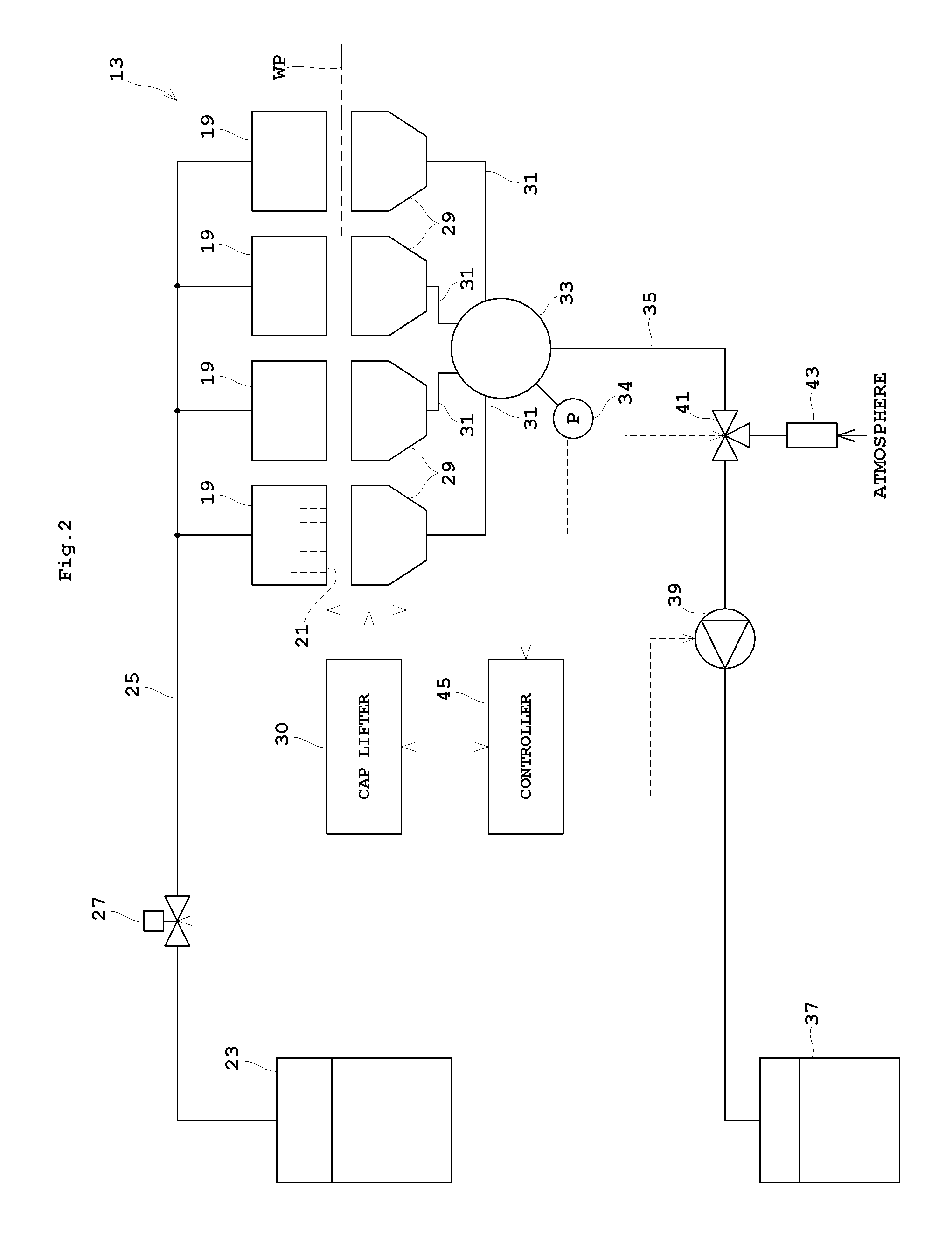 Inkjet printing apparatus and a purging method therefor