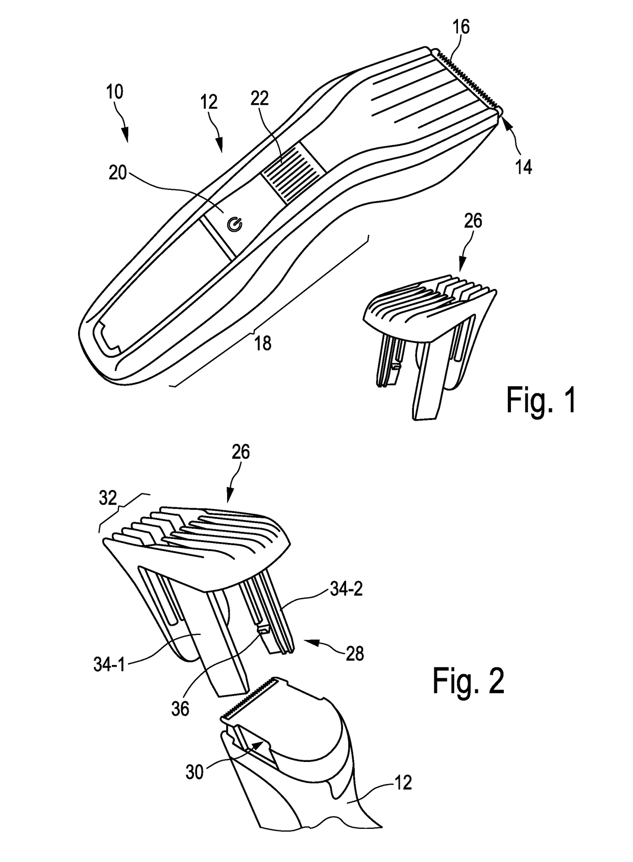 Adjustable spacing comb, adjustment drive and hair cutting appliance