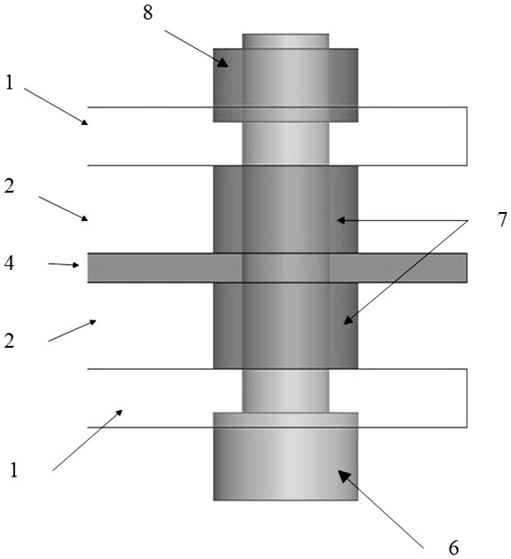 A c-sandwich broadband radome structure exhibiting bandpass performance in the c- and x-bands