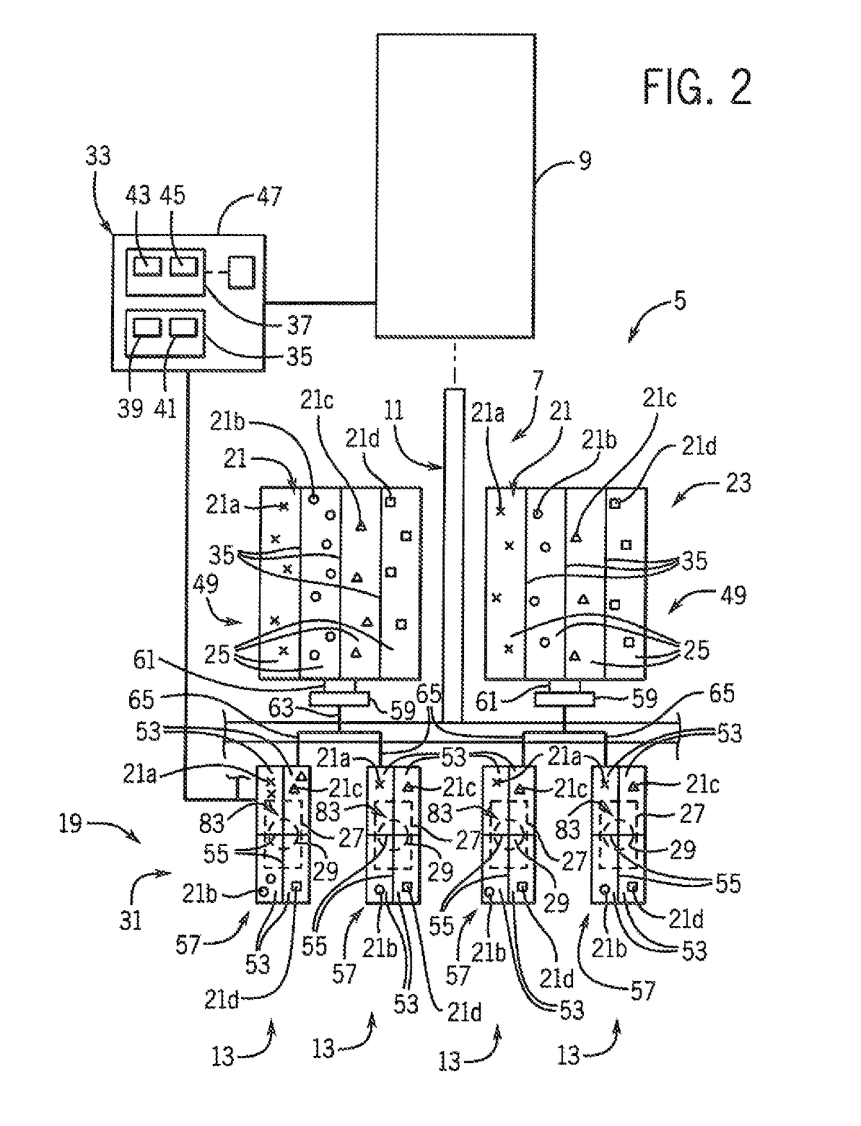 Multiple seed-type planter with on-row selector assembly