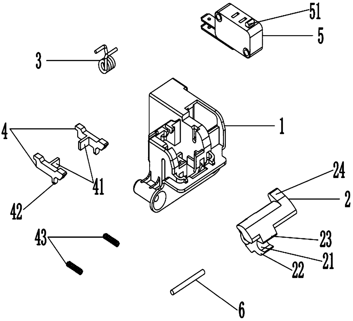 Door lock structure and electrical appliance equipment