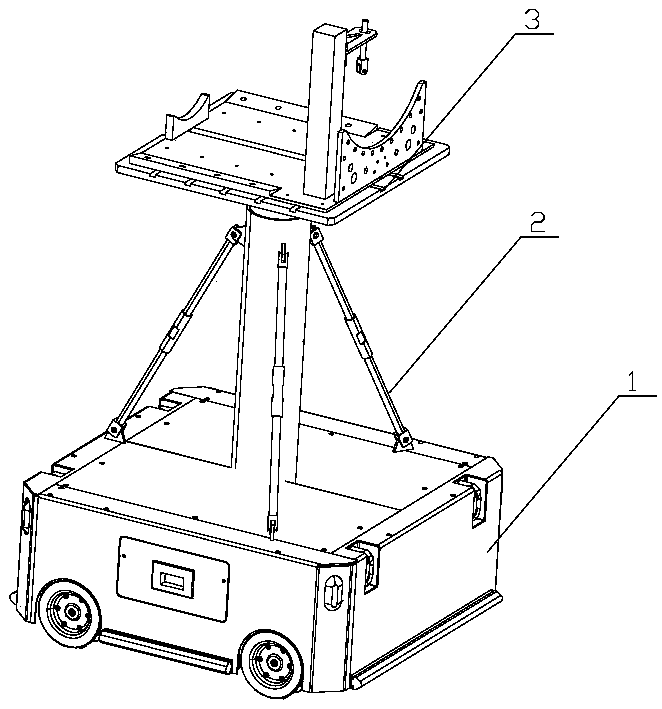 Accurate attitude adjustment installation platform for engine switching casing