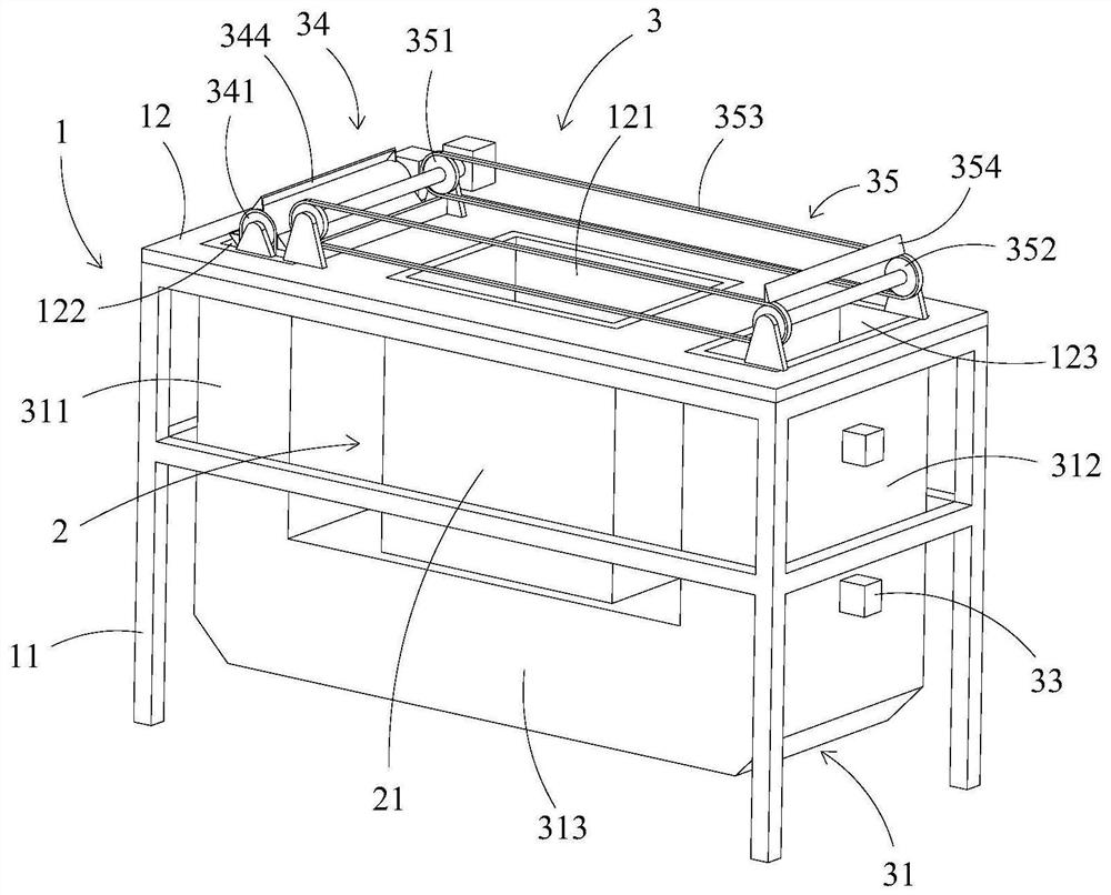 Powder supply device and powder supply method for powder bed