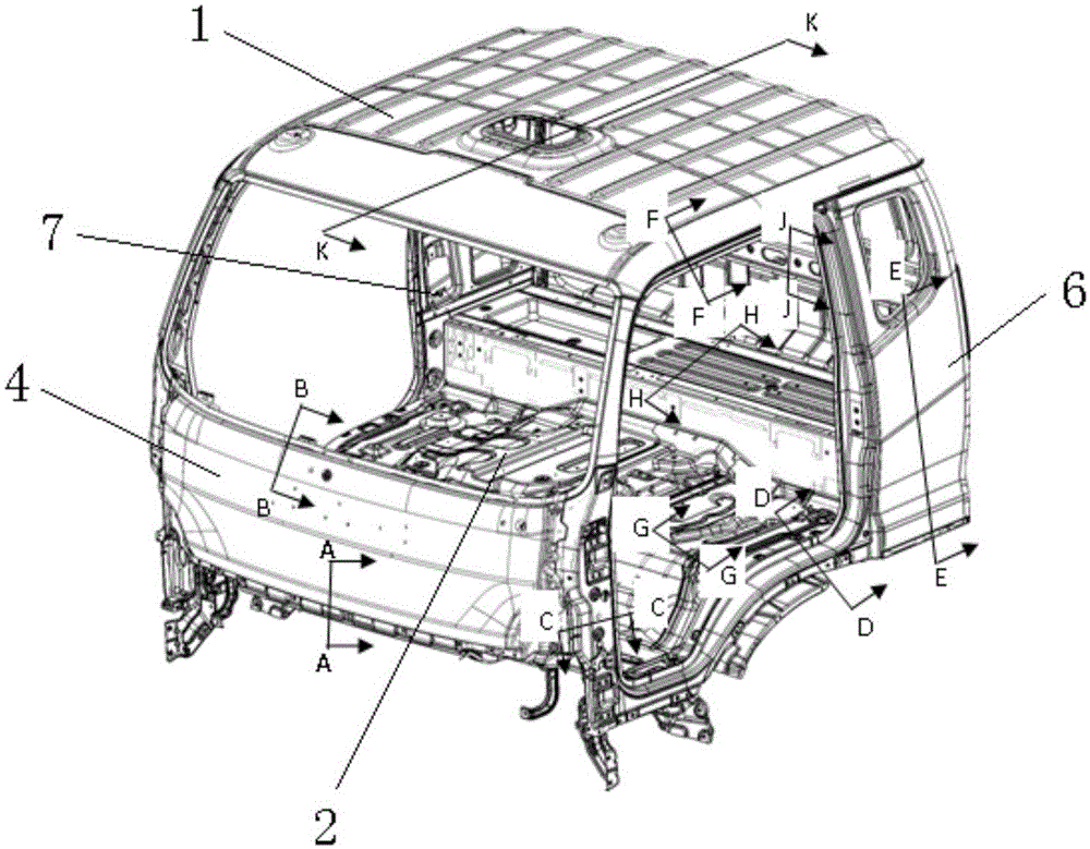 Light truck and white truck body structure thereof