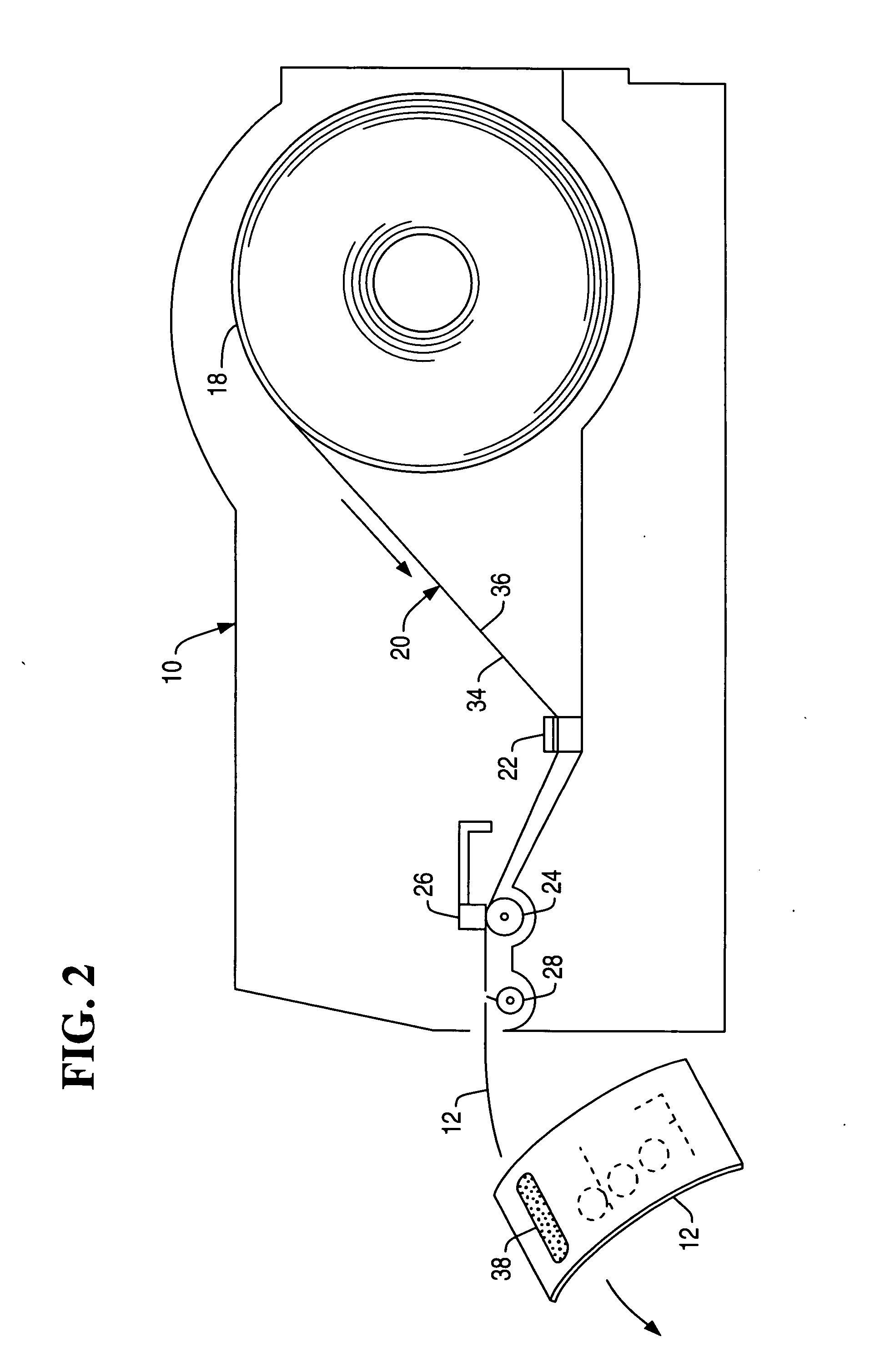 Columnar adhesive label roll