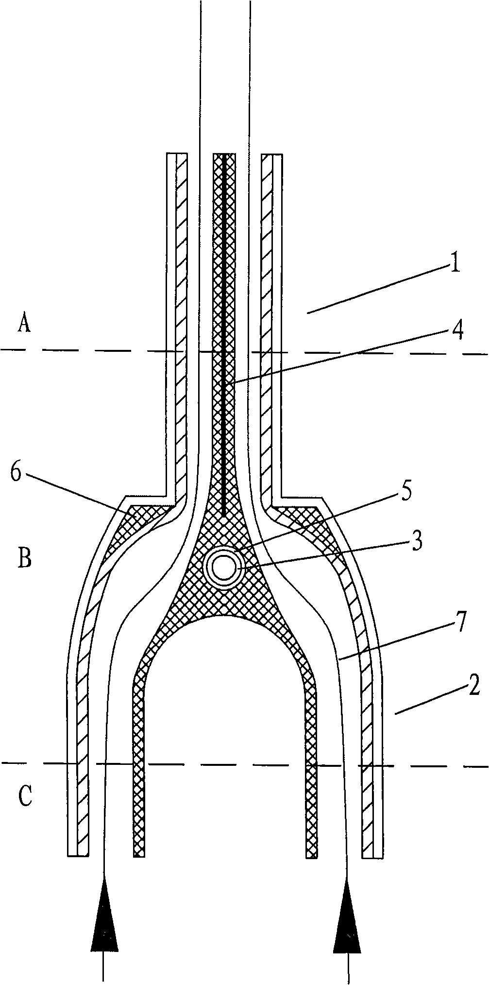 Method for manufacturing front fork of compound material