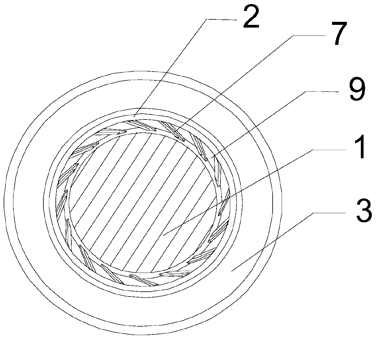 A barrier-free cleaning device for abandoned piles