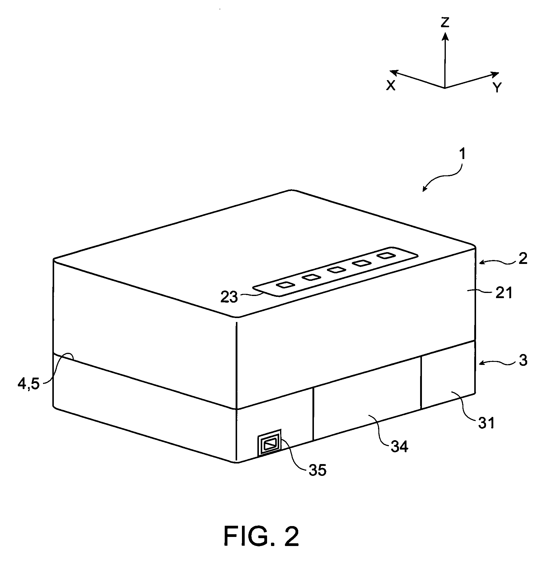Projector including a connection mechanism rotatably connecting a projector main body to an image output device