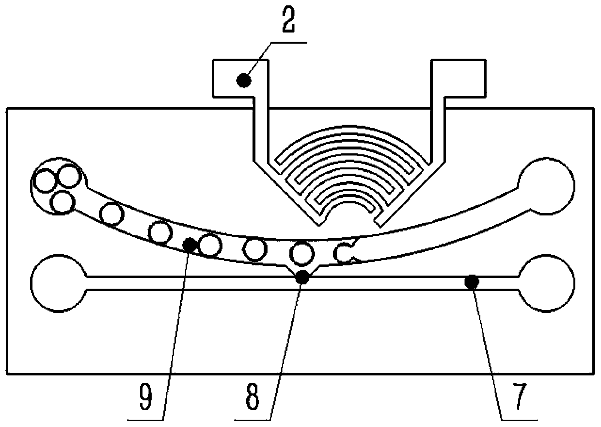 A microfluidic droplet generation device and method based on surface acoustic waves