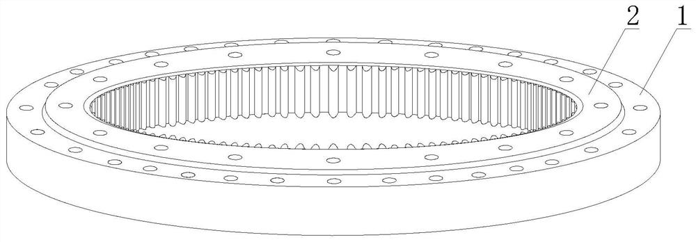 Wind power ring blank capable of reducing stress concentration and preparation process thereof