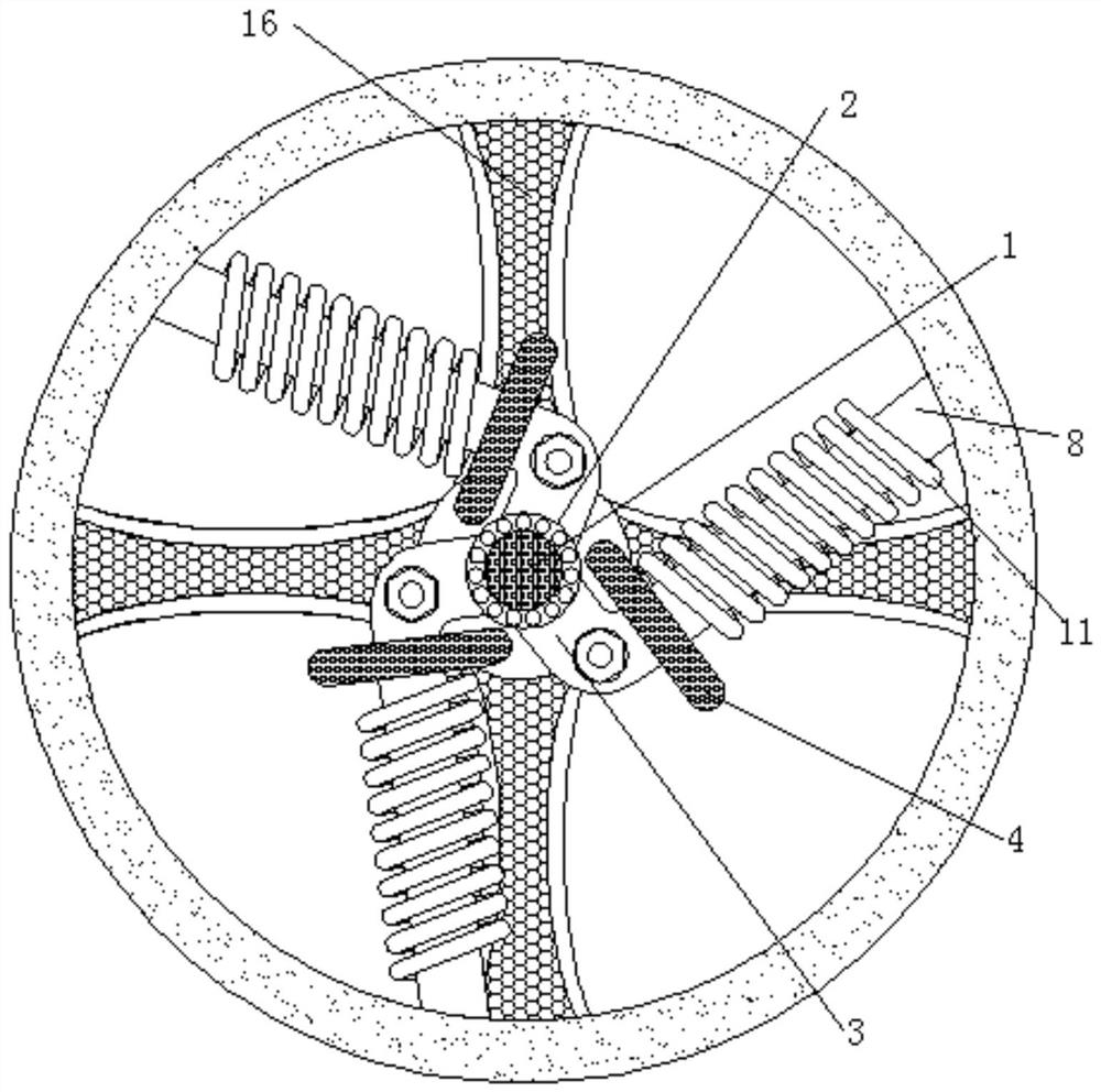 Shock absorption wheel with automatically adjustable damping and utilizing principle of Winslow phenomenon