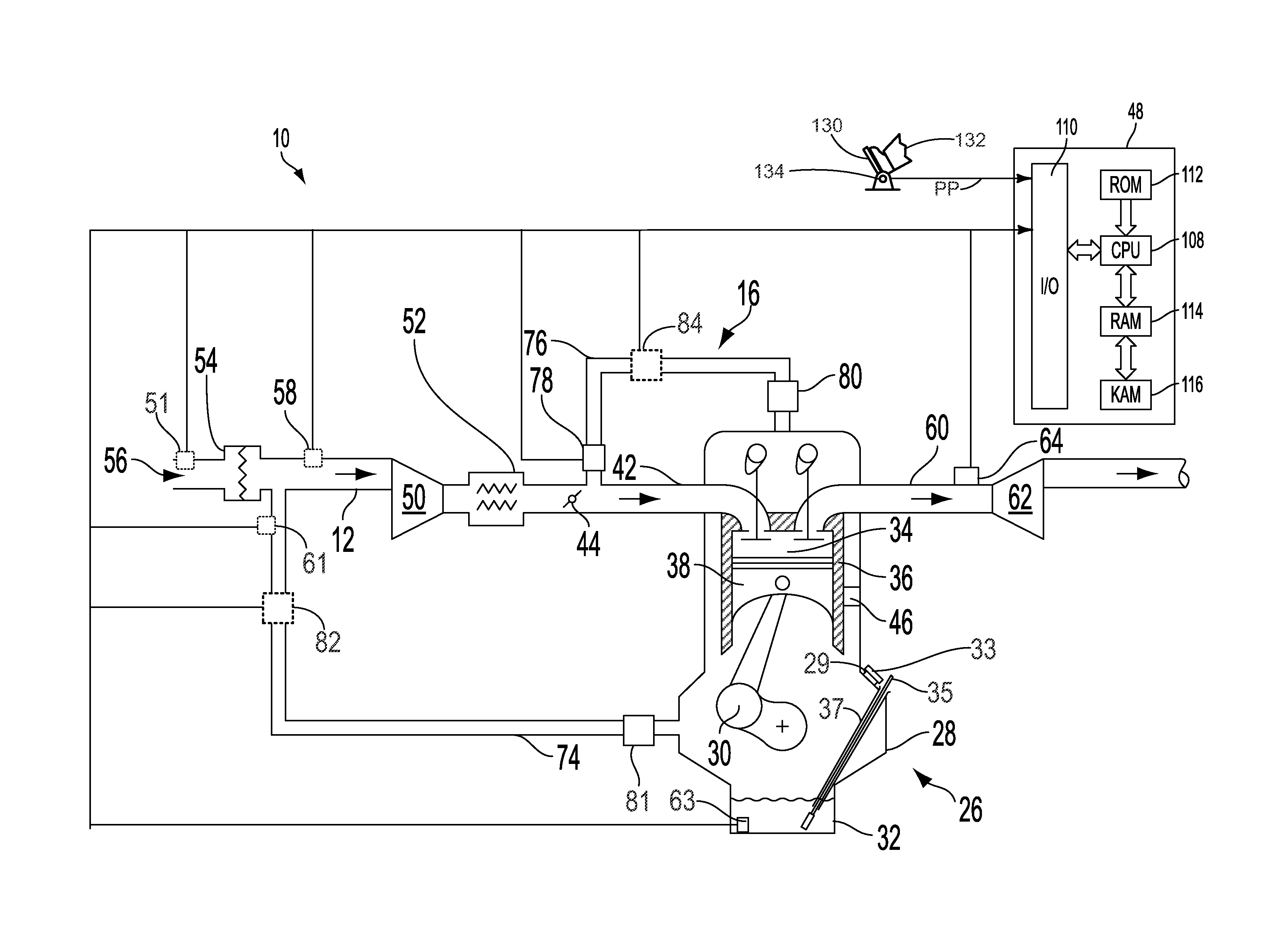 Method for determining crankcase breach and oil level