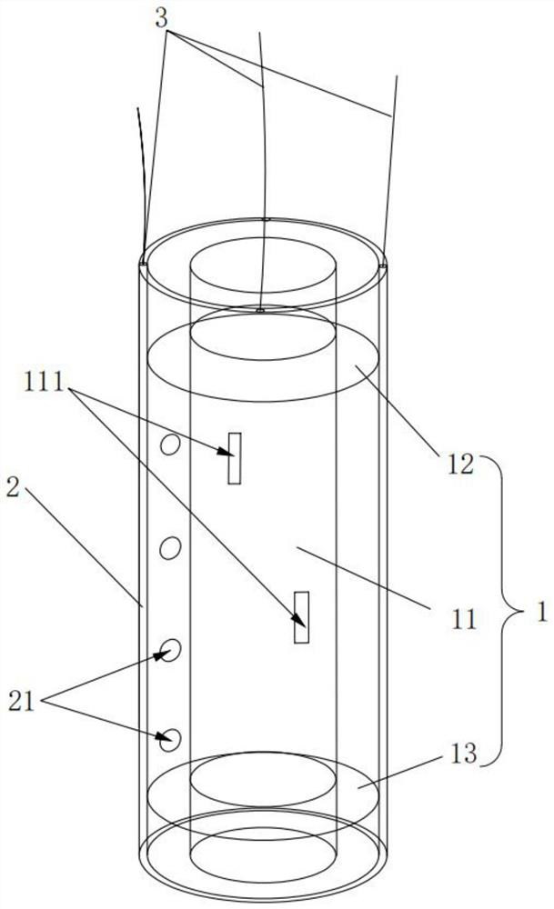 Grouting structure for sleeve valve pipe