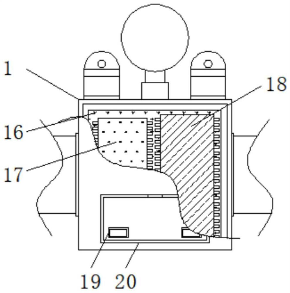 A gas pressure monitoring device inside a gas supply pipeline