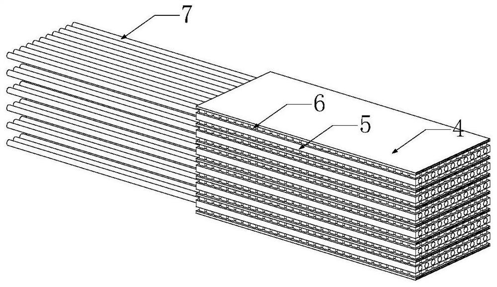 Heat pipe nuclear reactor thermoelectric conversion waste heat direct discharge system and working method