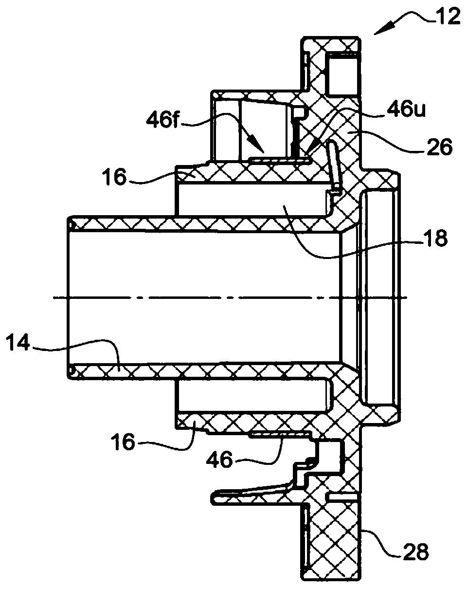 Central actuator for a hydraulic or pneumatic clutch actuation