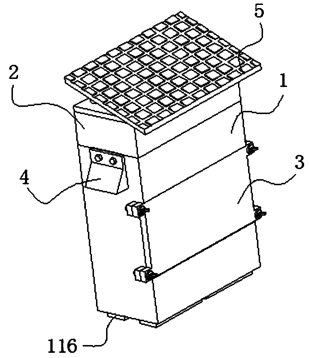 Air purification device based on atmospheric pollution treatment