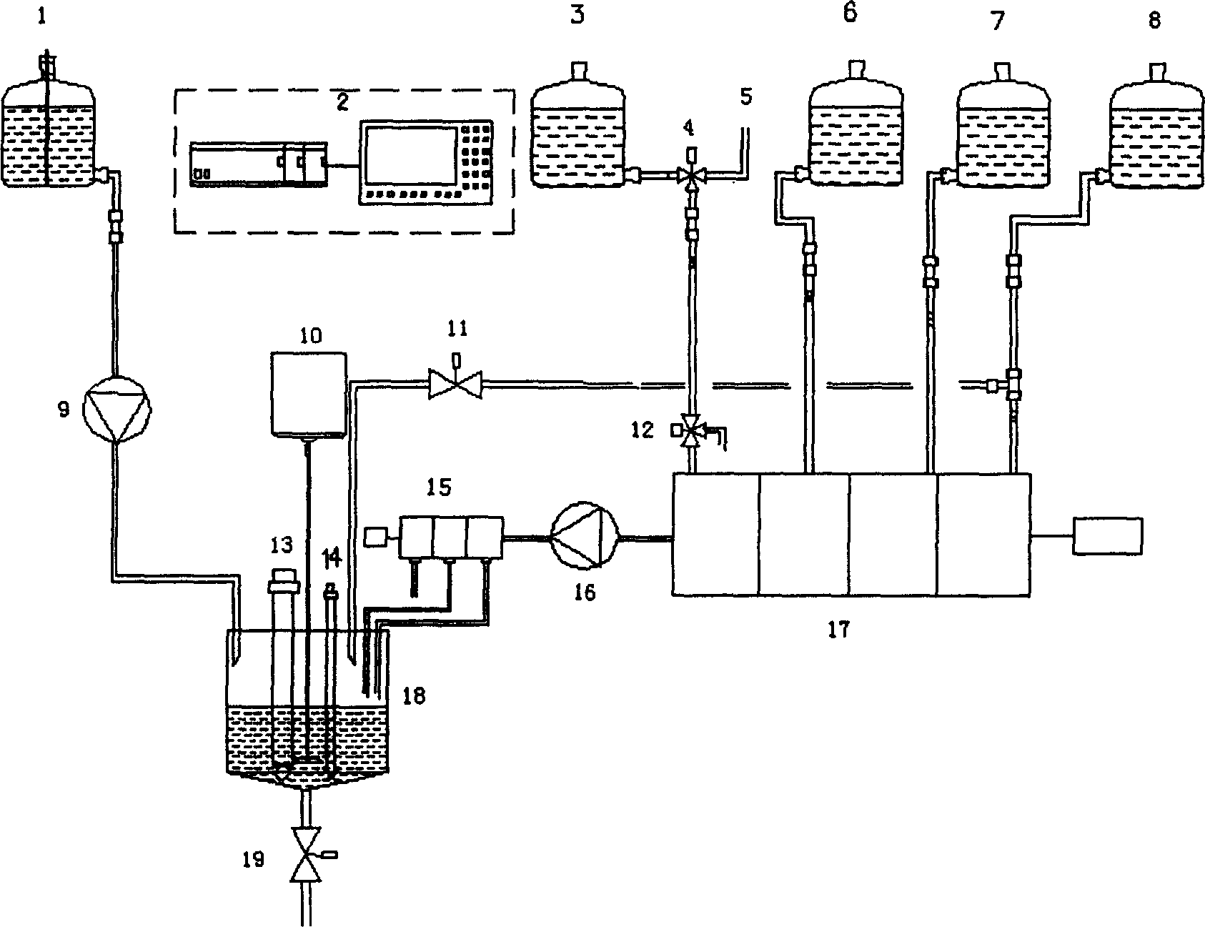 Method of on line detecting acid bath components and its detecting apparatus