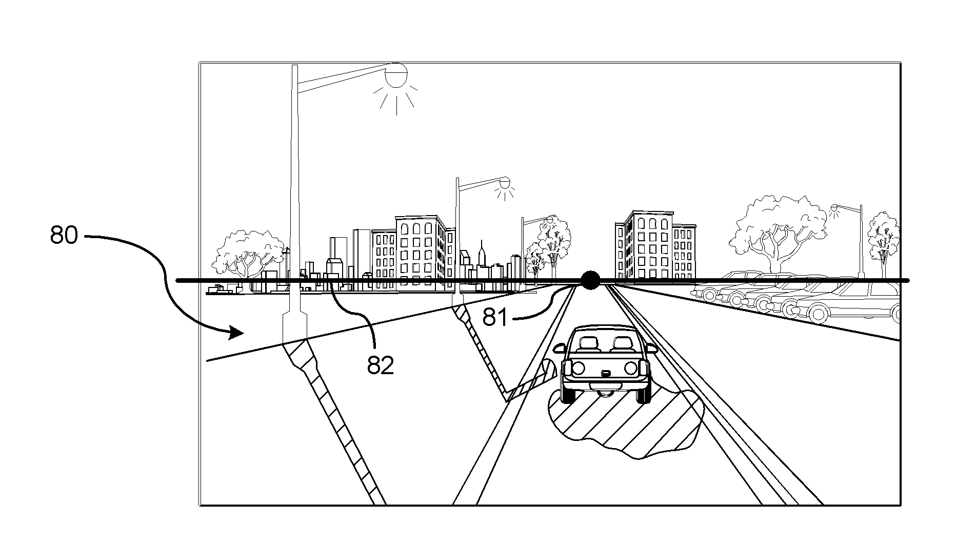 Shadow removal in an image captured by a vehicle-based camera for clear path detection