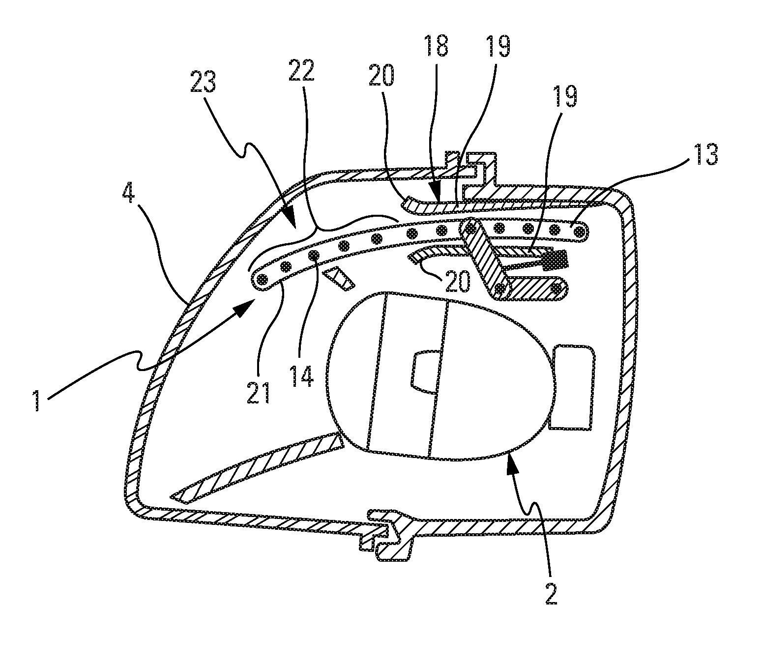 Lighting or signaling device with a moveable daytime element