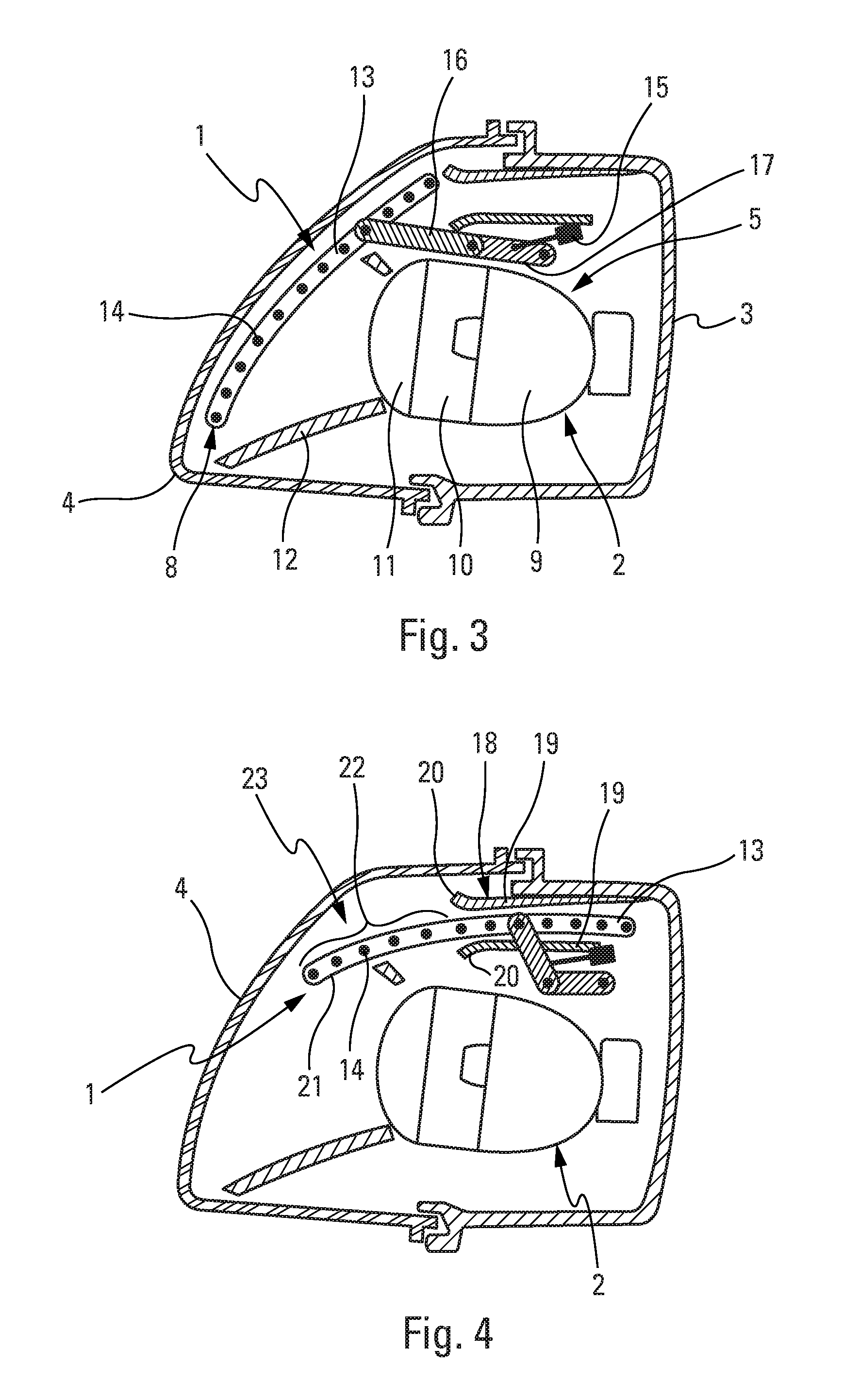 Lighting or signaling device with a moveable daytime element