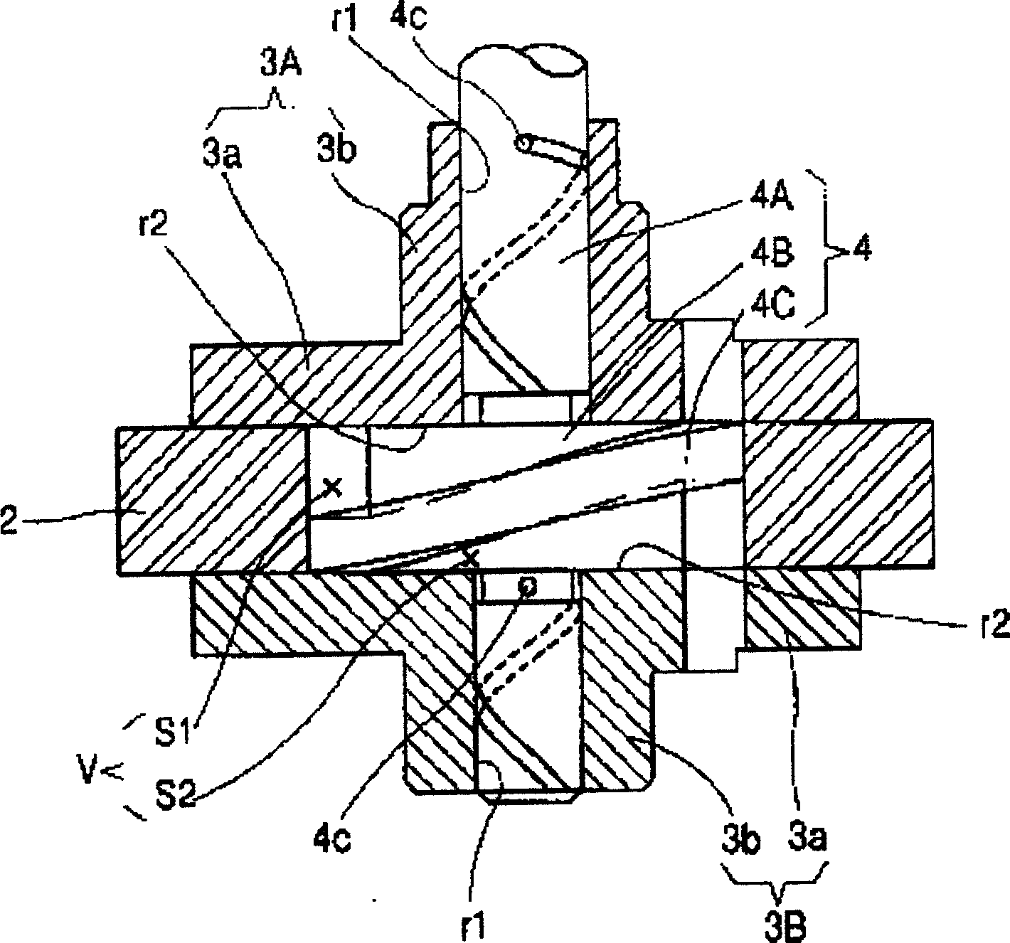 Thrust surface friction diminishing device for vane type compressor