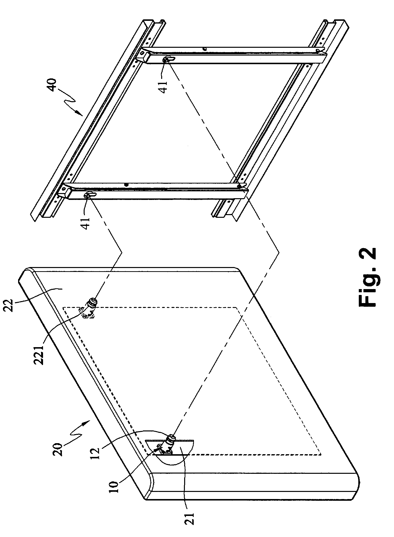 Electronic device hanging mechanism